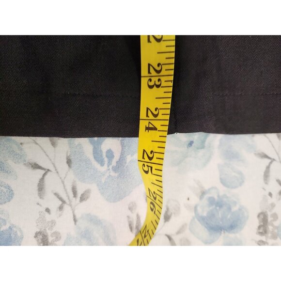Liz Claiborne Dress Jacket Women's Black Collar Poly Tech Size 8 EUC - Picture 7 of 8